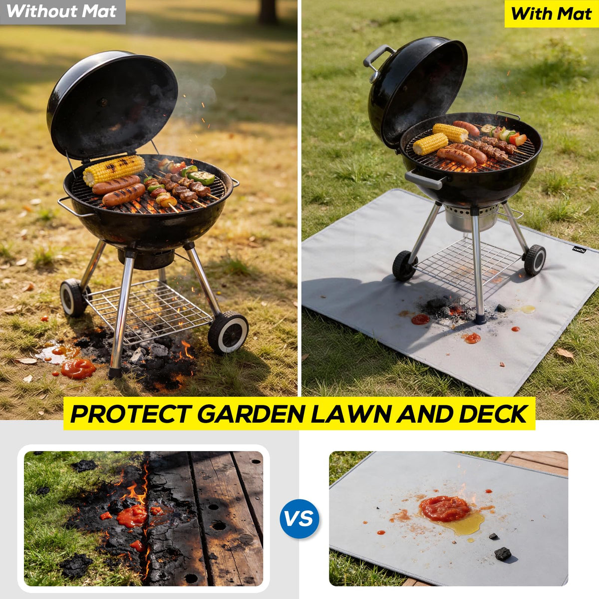 PAWBOSE waterproof surface prevents staining from grease and sauces.