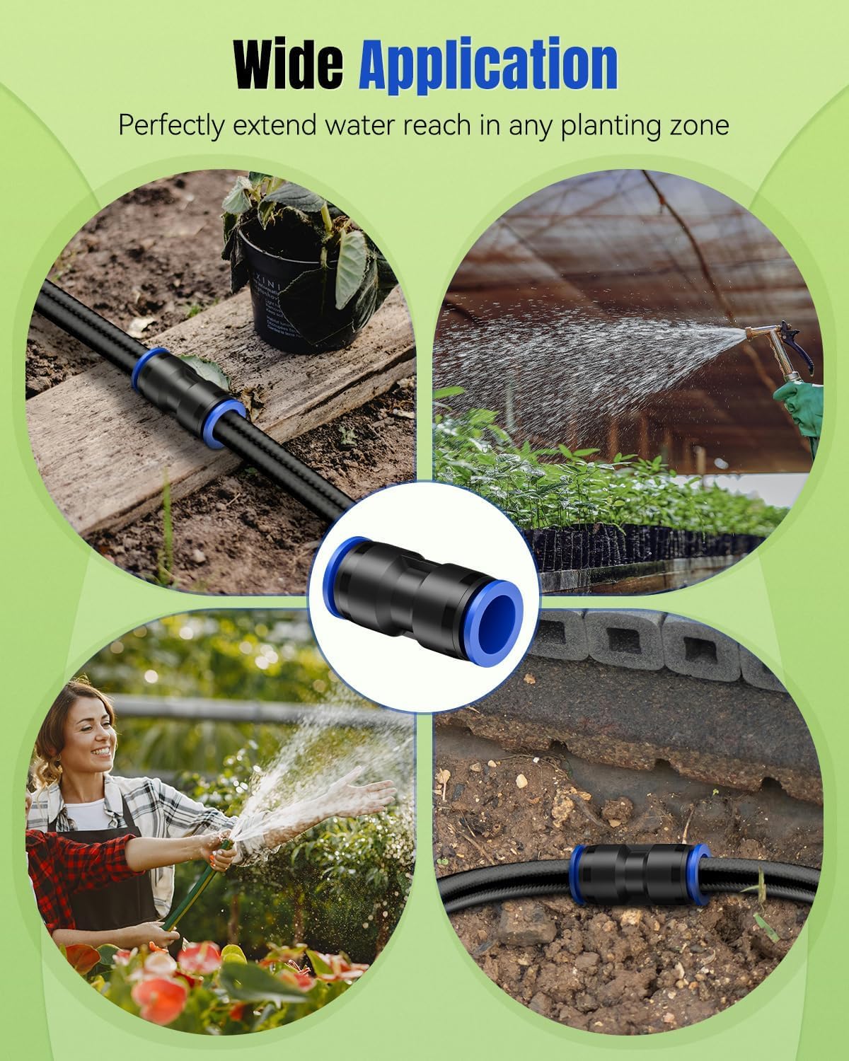 Pawfly 15-piece kit replaces worn connectors in plant watering systems