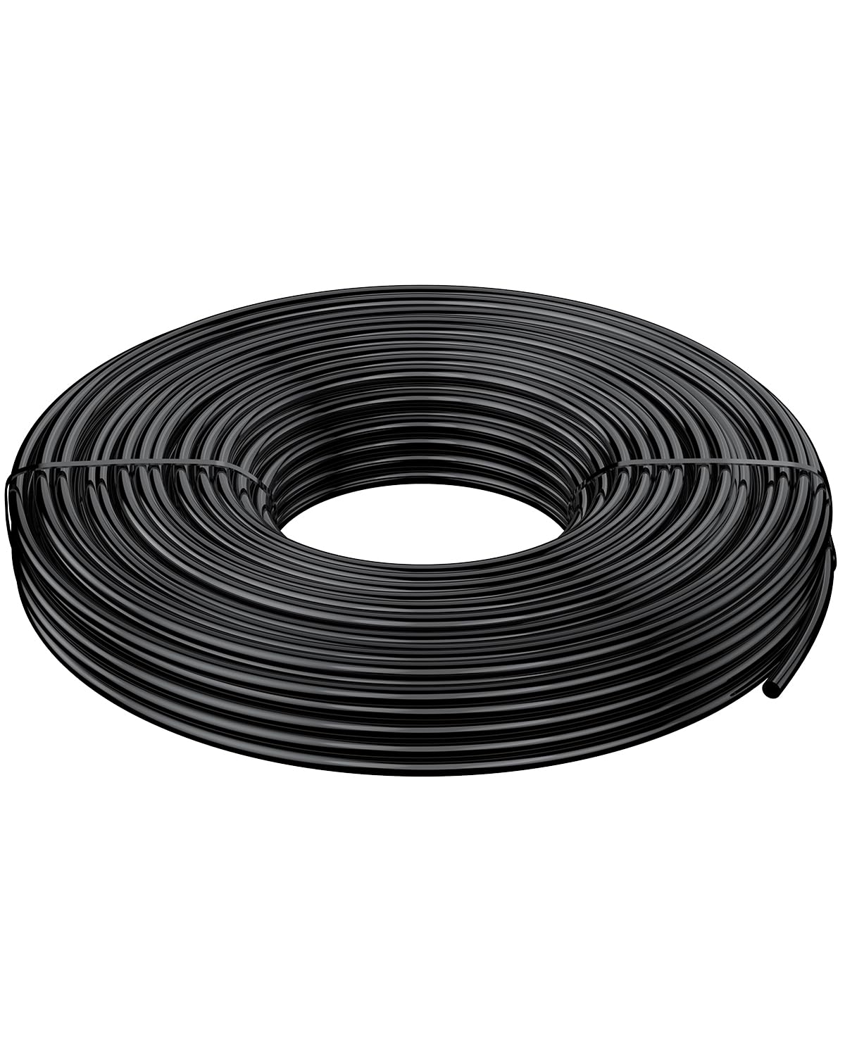 Pawfly 50 ft drip tubing in black for precise garden watering