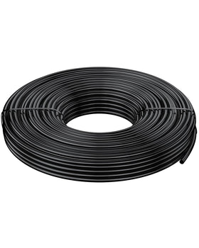 Pawfly 50 ft drip tubing in black for precise garden watering