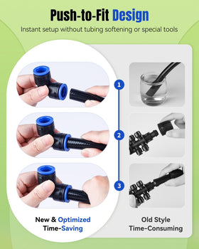 Pawfly blue release collars enable effortless tubing detachment