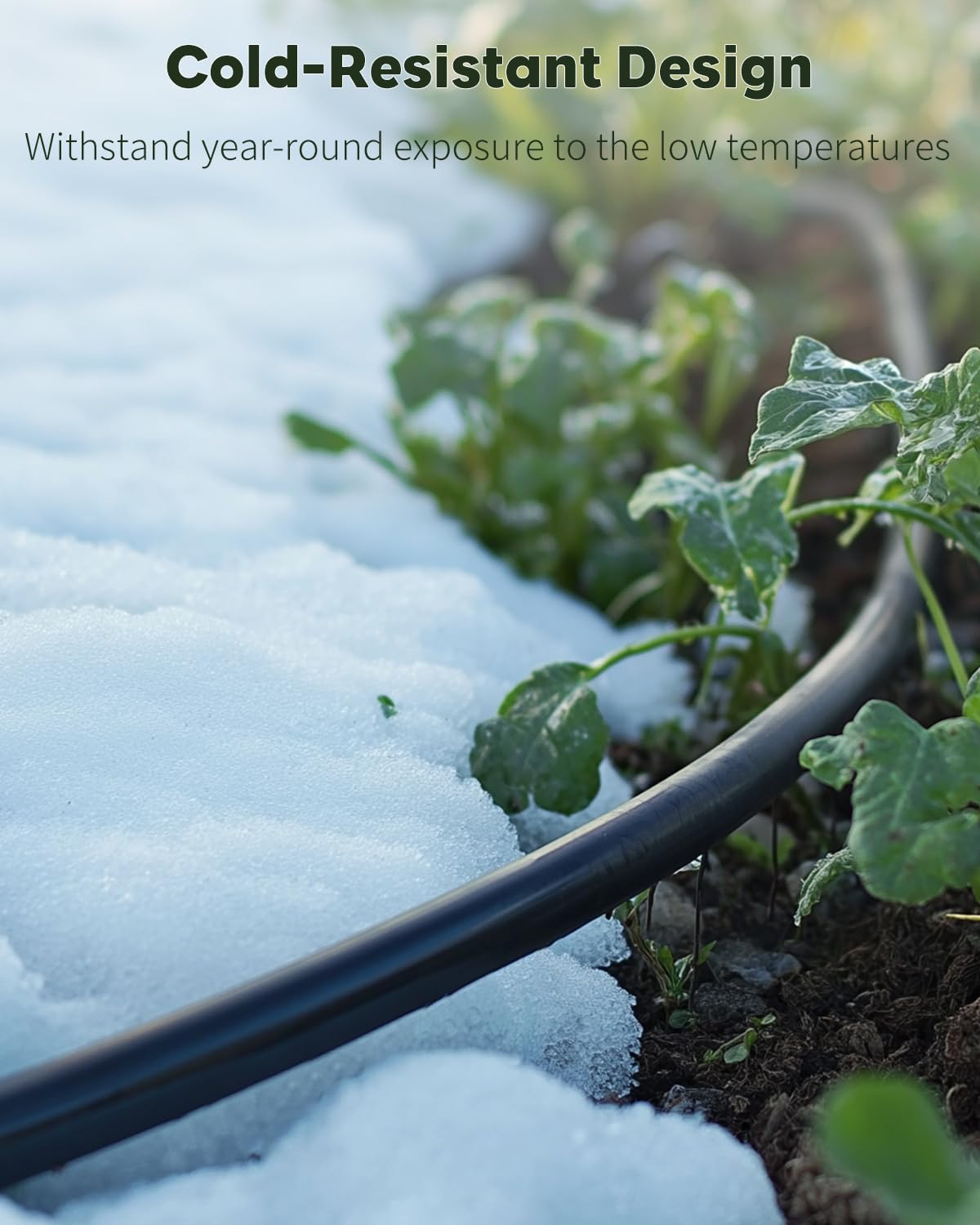 Pawfly cold-resistant drip line ready for year-round outdoor use.