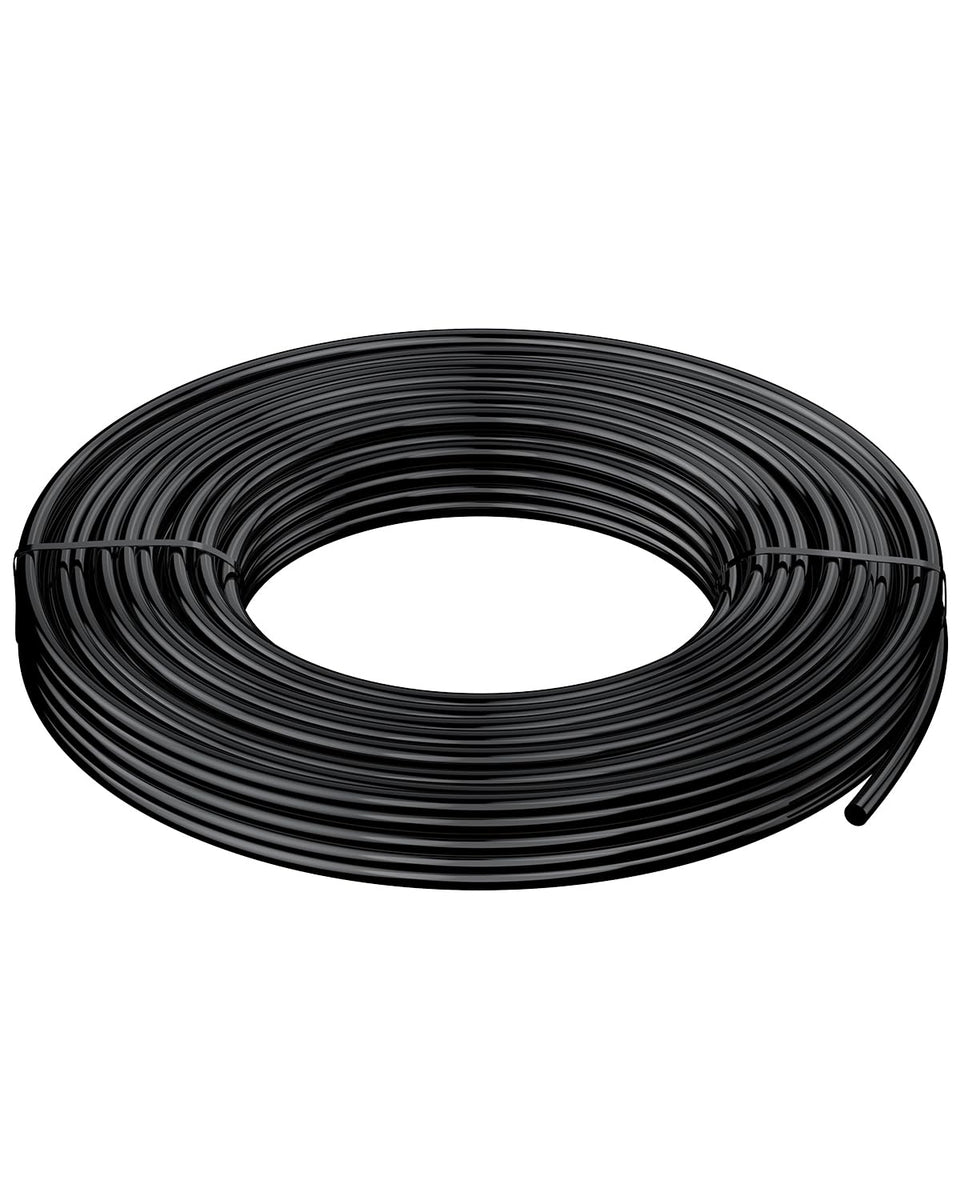 Pawfly 25 ft drip tubing roll shown for easy irrigation setup and efficient watering.