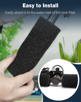 Pawfly easy-install pre-filter slides onto intake for quick setup.