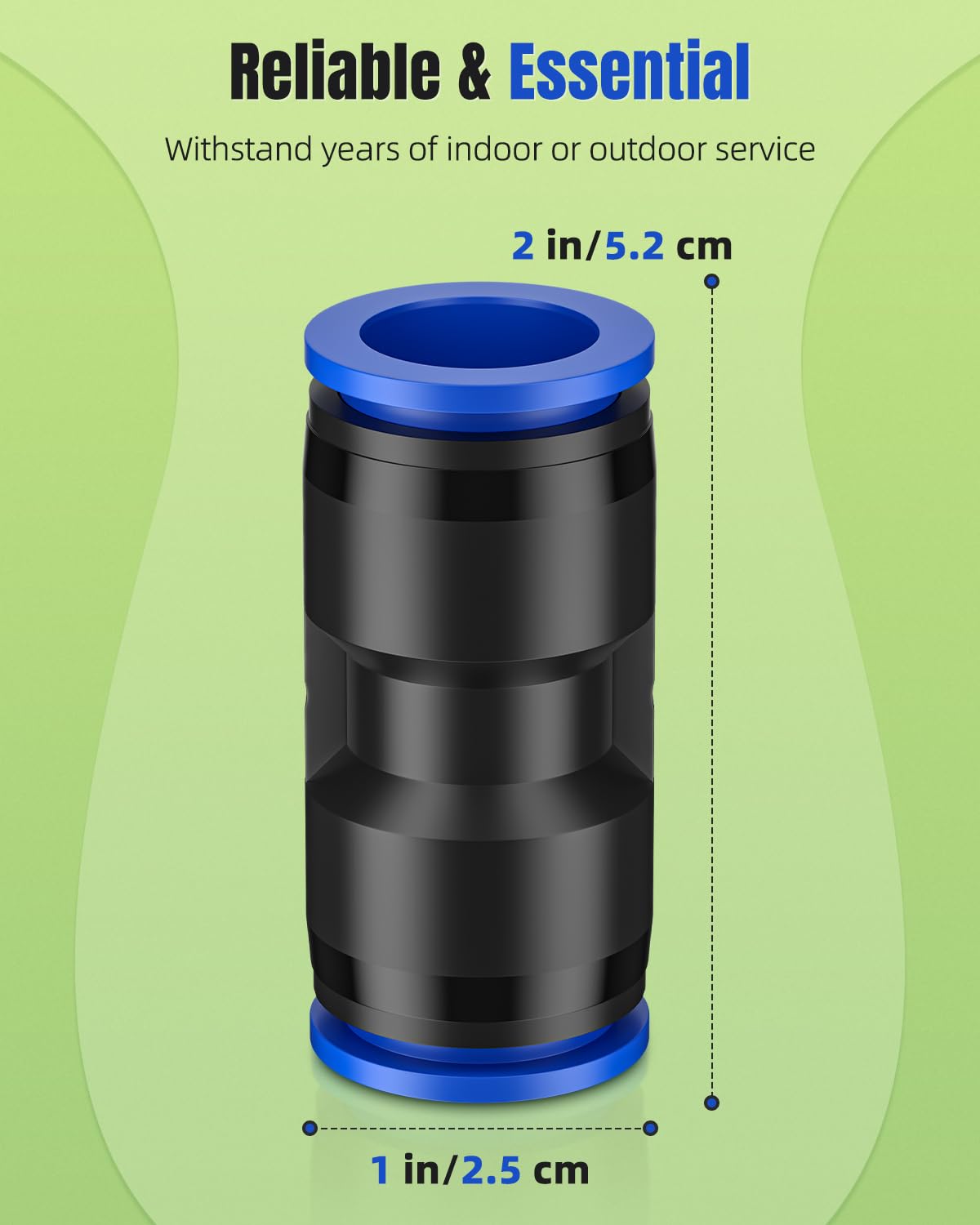 Pawfly straight coupling extends water reach across raised beds and lawns