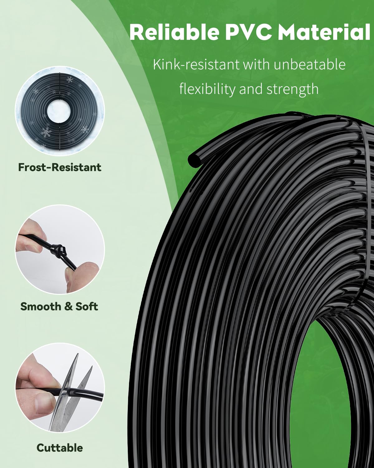 Pawfly garden-bed irrigation tubing suitable for beds and borders