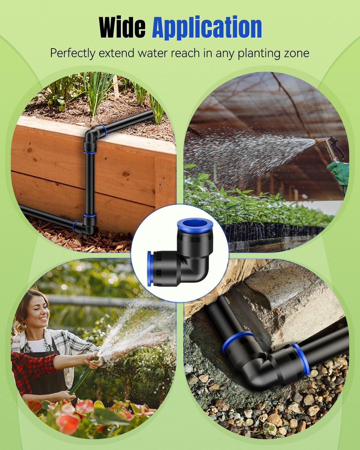 Pawfly one-half-inch tubing in use outdoors with 2-way elbows