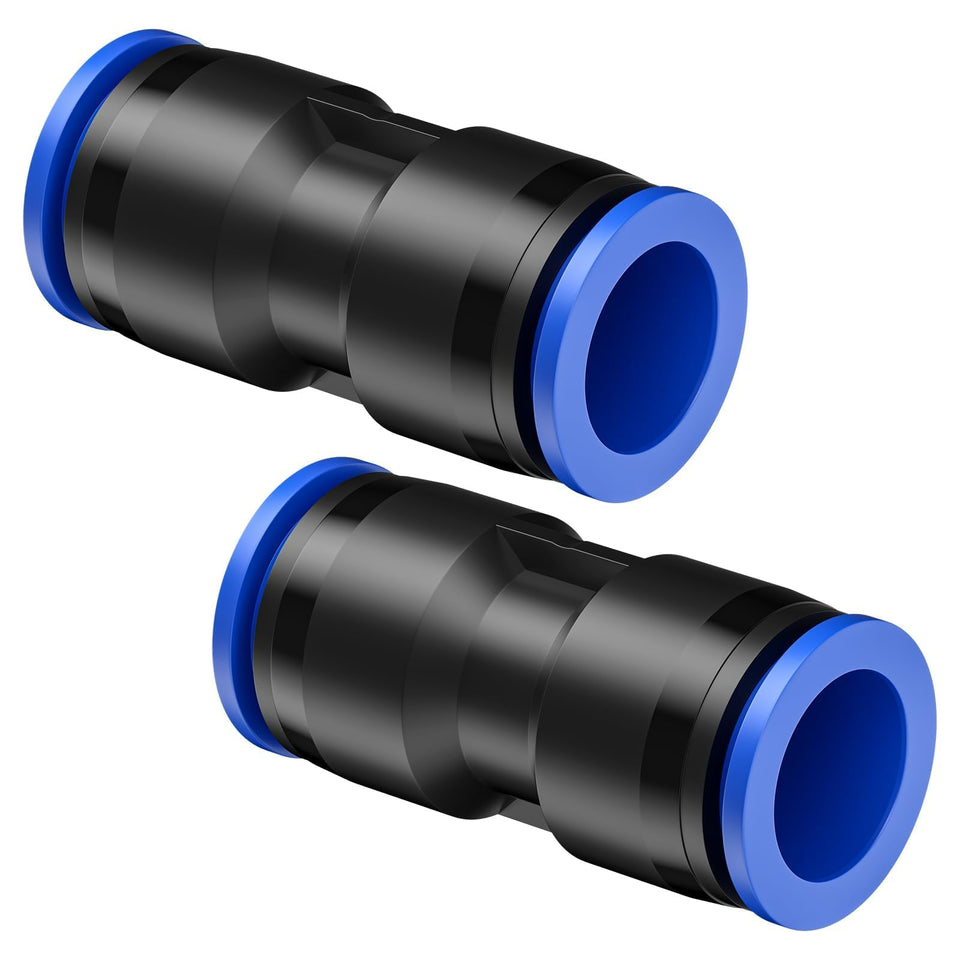 Pawfly quick-connect 2-way straight coupling on 1/2 inch tubing for reliable setup