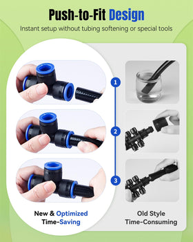 Pawfly straight coupling provides secure, leak-free tube connections