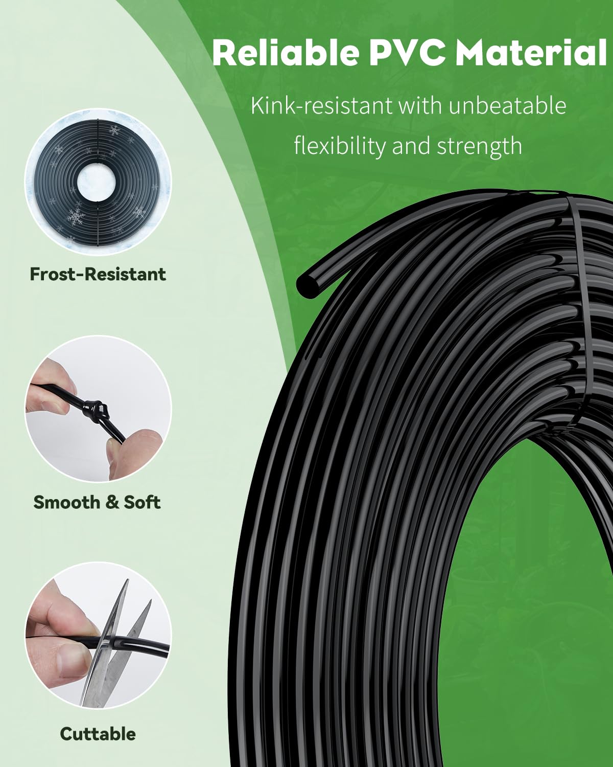 Pawfly tubing flexibility and kink resistance for tight spaces and reliable flow.