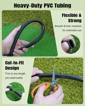 Pawfly kink-resistant tubing flexes around beds and curves without leaking