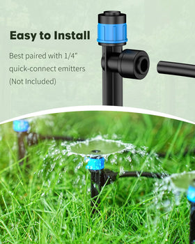 Pawfly tubing connected to quick-connect fittings for plug-and-play setup
