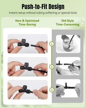 Pawfly weather resistant plastic drip fittings for indoor outdoor use.