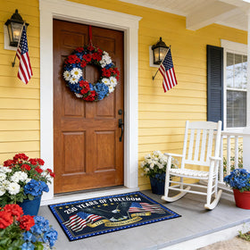 PaxNotunnxa independence day front door mat for welcoming entrances
