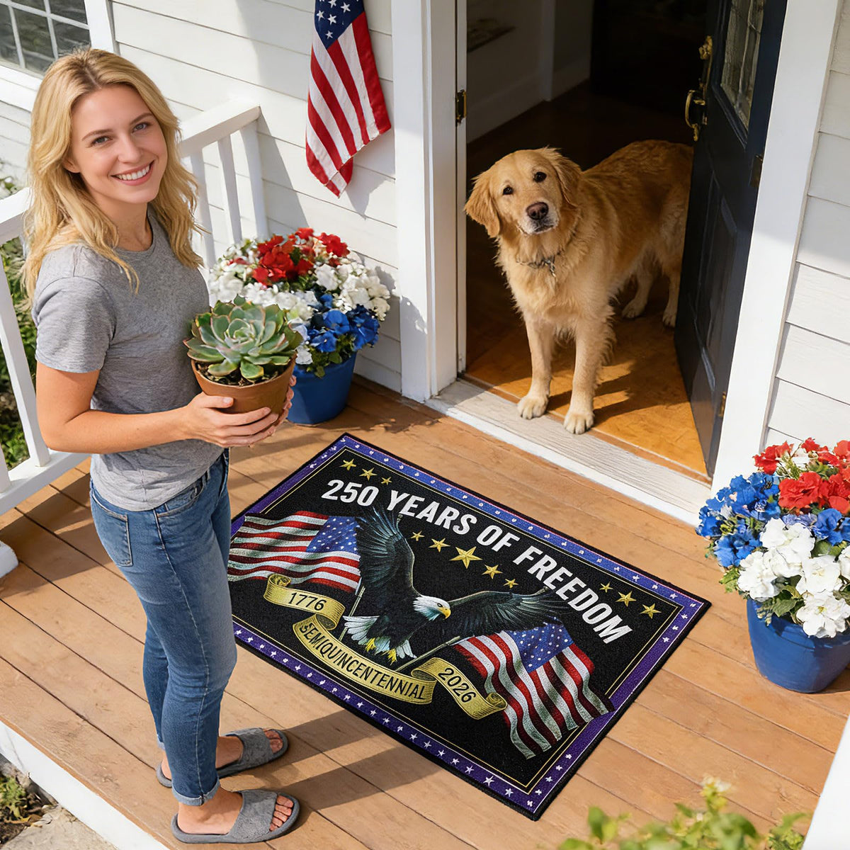 PaxNotunnxa non-slip entrance doormat designed to stay in place