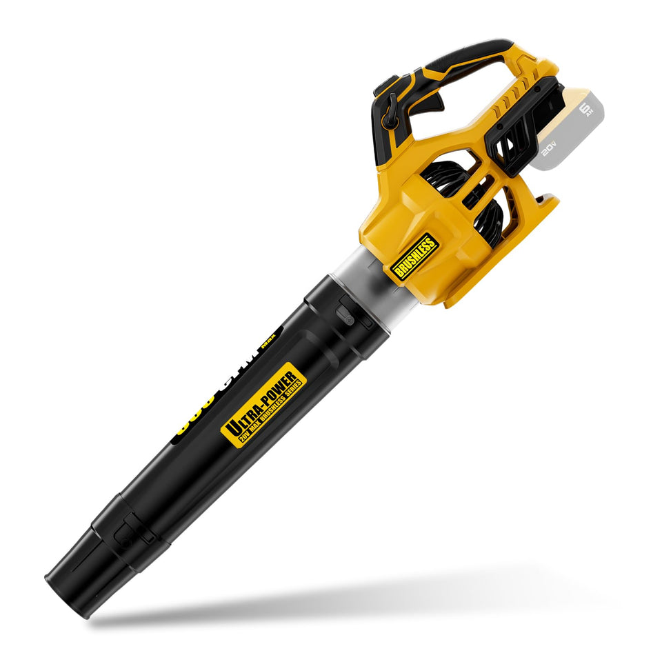 Paxwrenx cordless leaf blower with DeWalt 20V battery compatibility for easy yard cleanup
