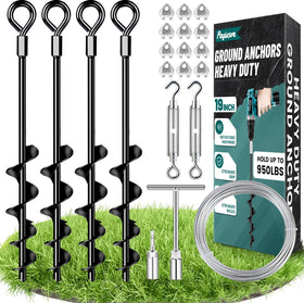 Payivsve ground anchor spiral design delivers deep grip for stable installations