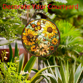 Payutou sunflower gift-ready suncatcher, a charming present.