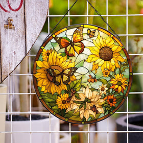 Payutou sunflower holiday decor ornament for Christmas or Mother's Day.