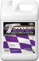 PBI Gordon T-Zone Turf Herbicide bottle pour for effective turf weed control.