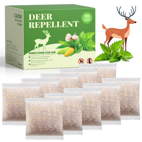 Pblovylu deer-repellent-pouch deters deer from garden flowers