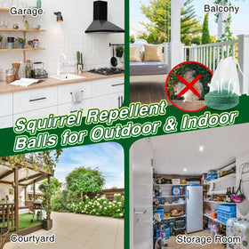 Pblovylu Squirrel Repellent Ball covers 1300 sq ft for broad deterrence.