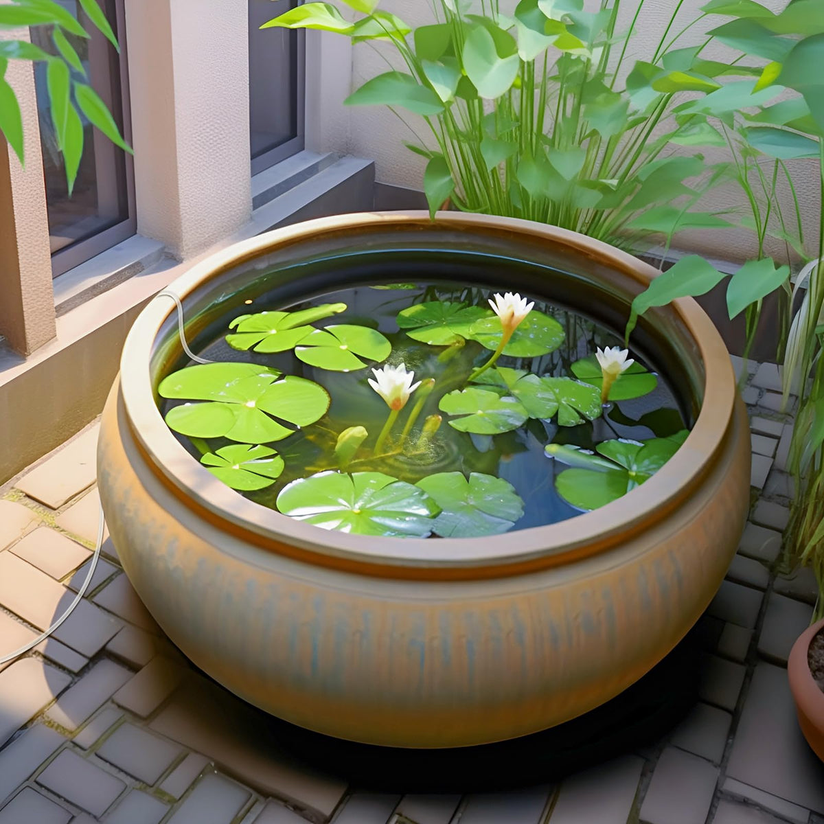 PChero solar pond aerator air tube for flexible placement.