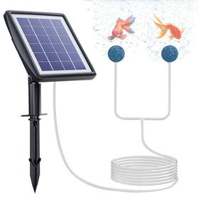 PChero solar pond aerator pump delivering gentle pond aeration.