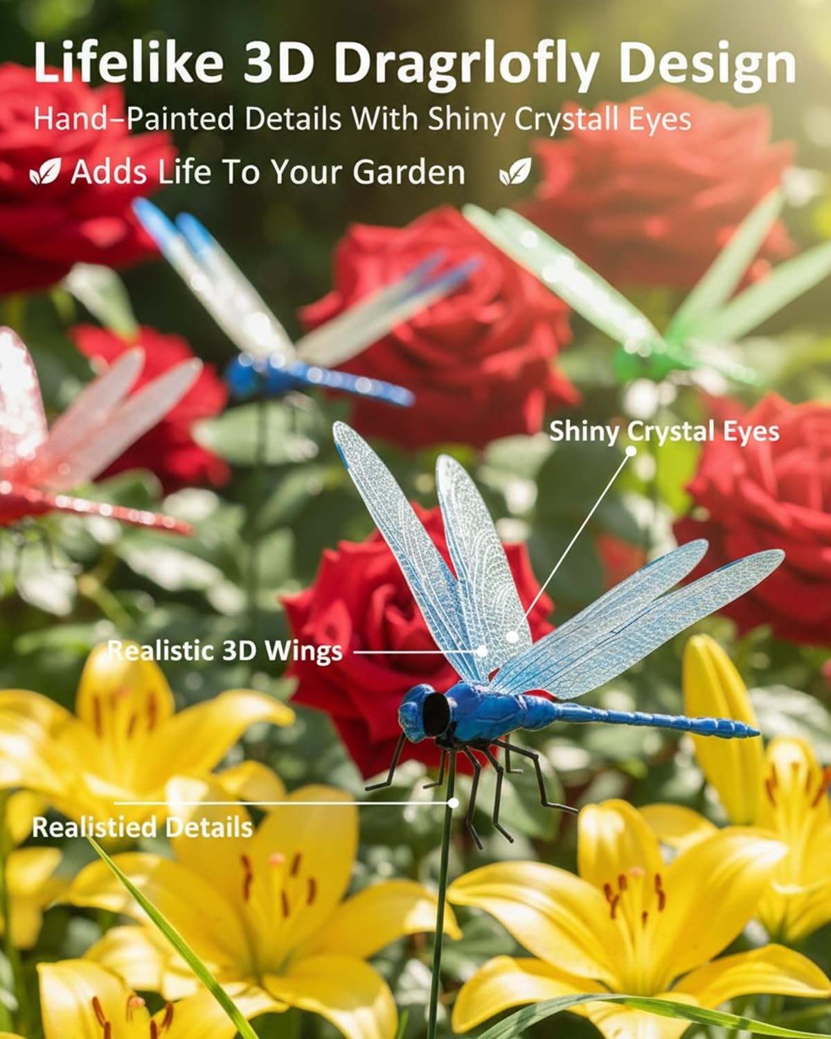 PCVLFPA dragonfly clip comes in a 40-pack for outdoor decor