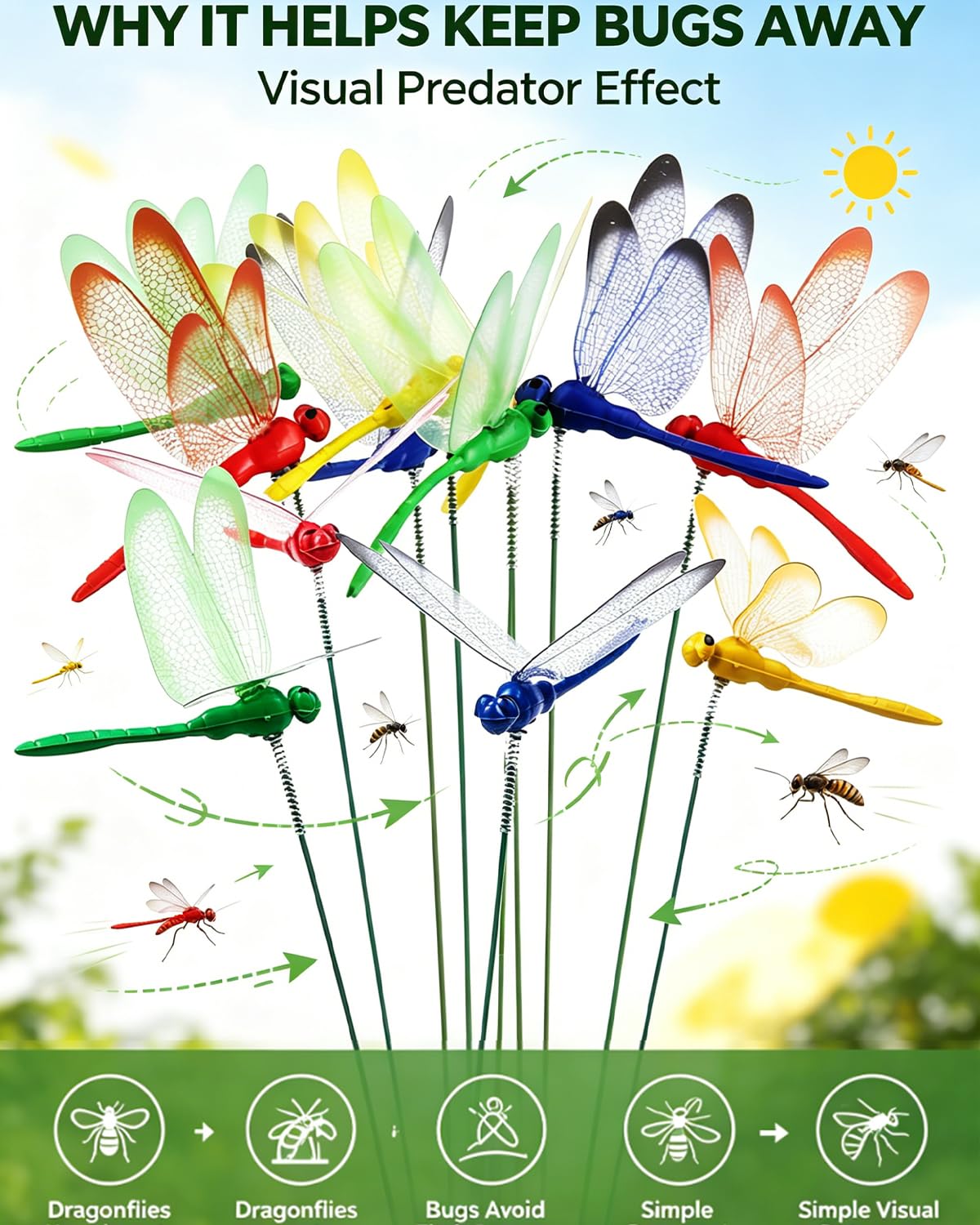 PCVLFPA dragonfly clip easily attaches to hats or collars
