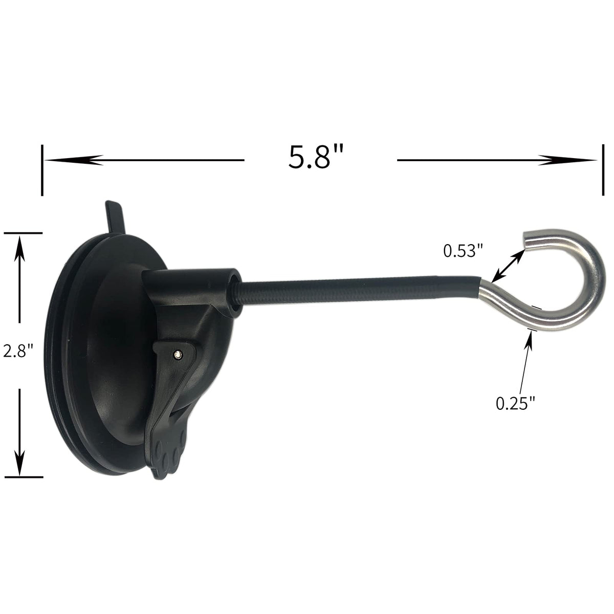 PeakBlen setup supports lightweight items up to 4-5 lbs on glass