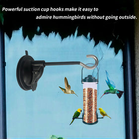 PeakBlen strong suction cup with safety lock showing secure grip on glass