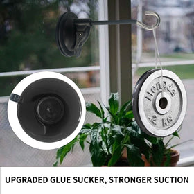 Step-by-step window mounting using PeakBlen hanger on clean glass surface