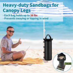 PEASUG outdoor sun shelter weights resist tipping on windy days