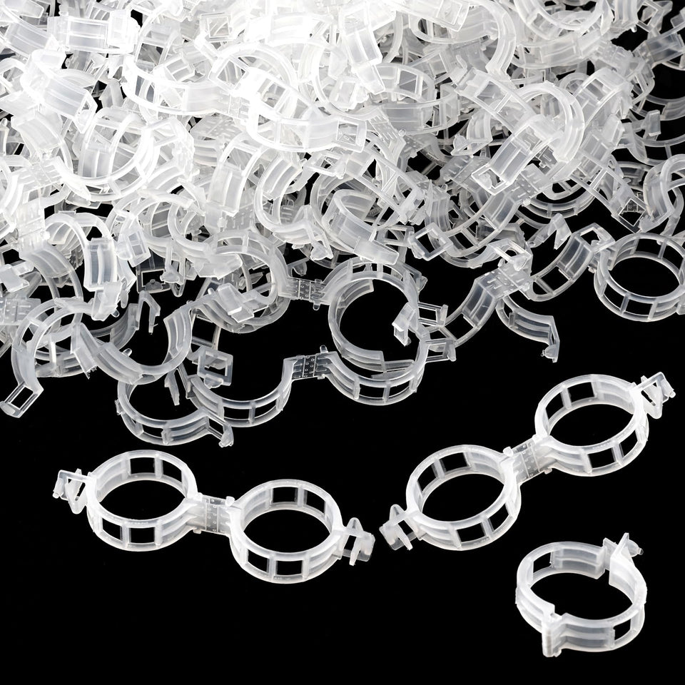 PEASUG plant clips 150-pack provide reliable support for climbing plants.