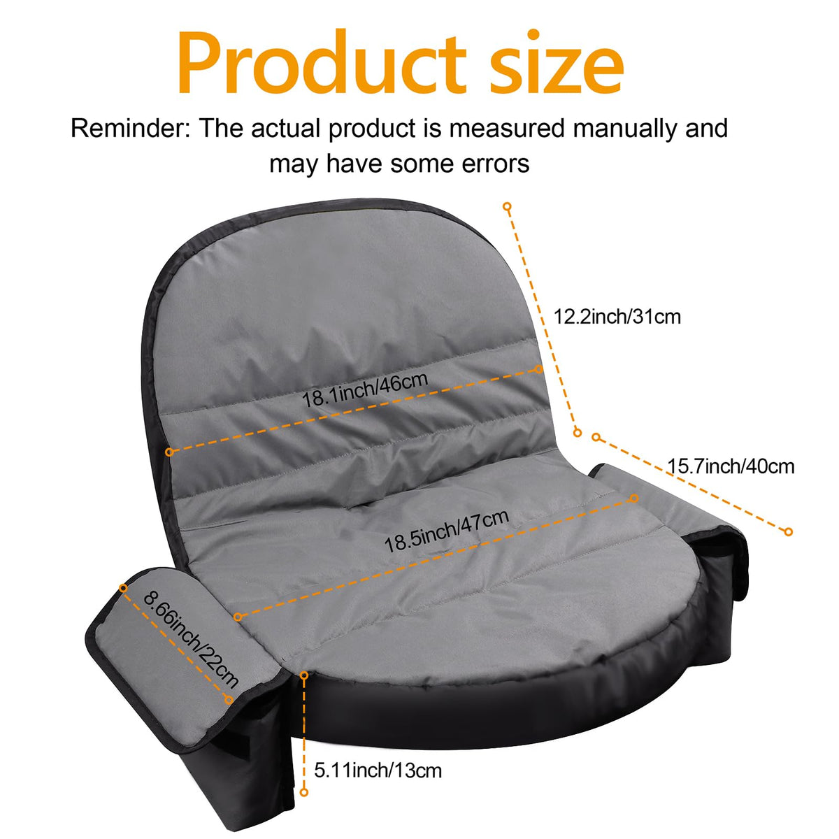 PEATOVIE seat cover back-pocket storage highlights extra space for drinks or small accessories.
