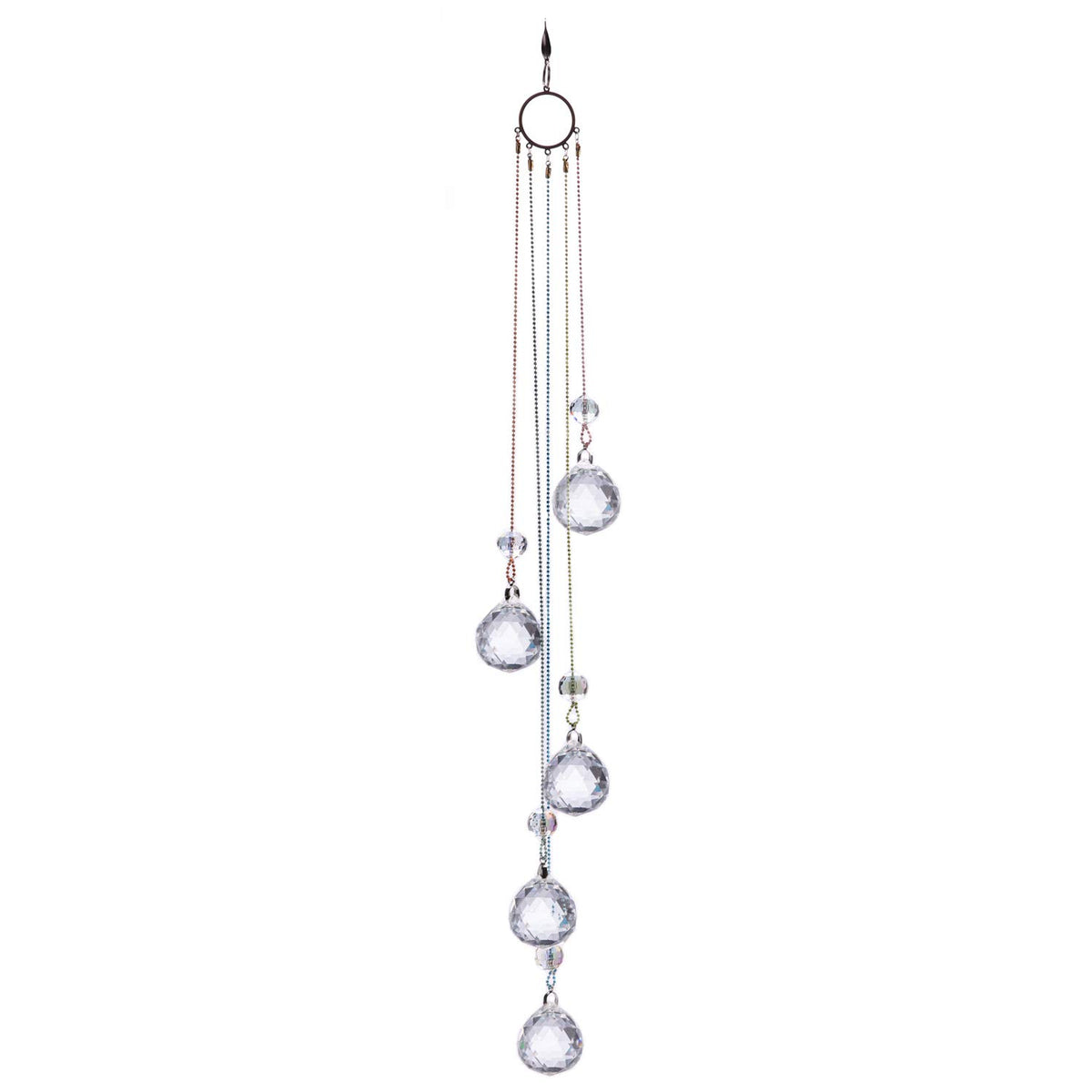 PEDOBO Crystal Ball Prisms Suncatcher creates shimmering rainbows on sunny windows.
