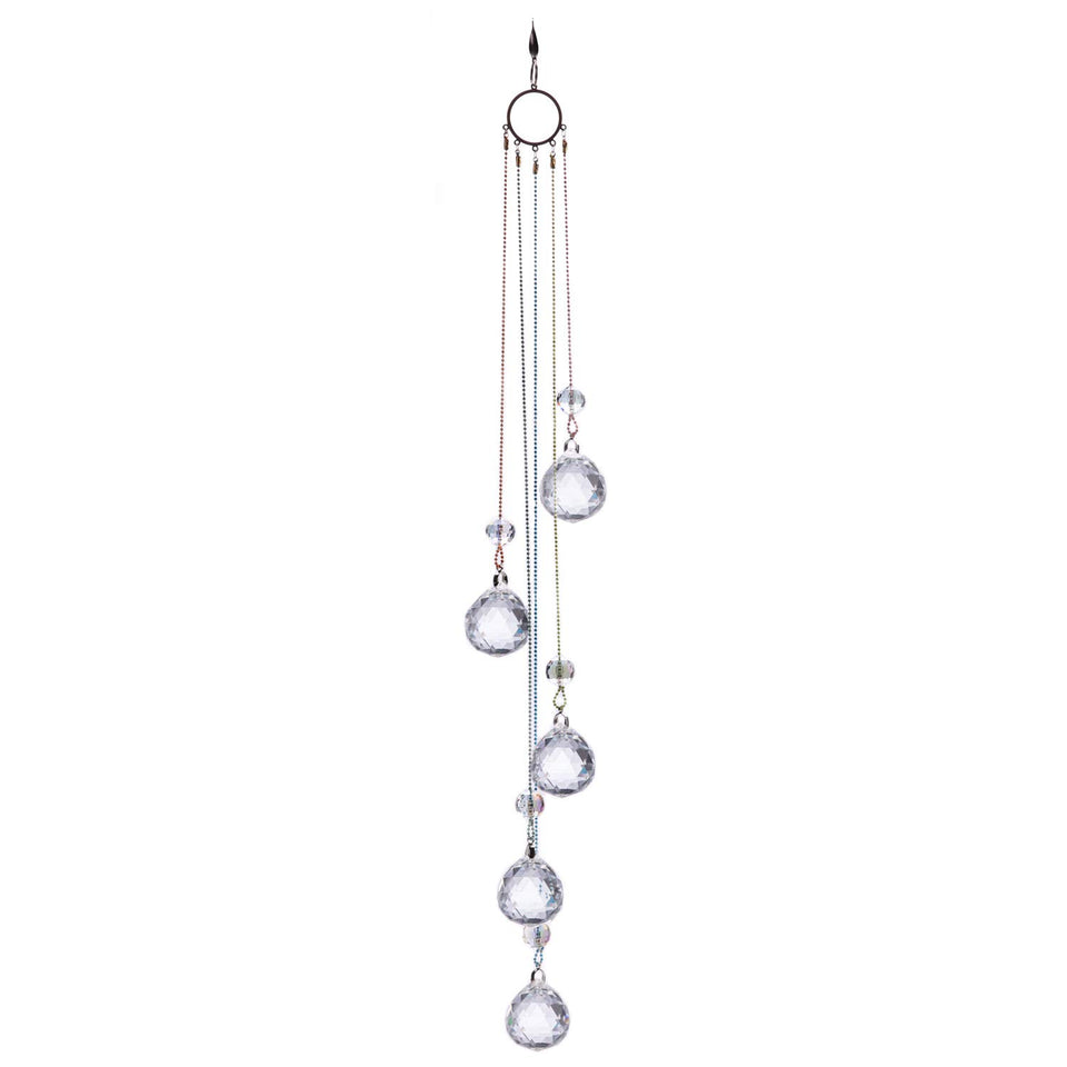 PEDOBO Crystal Ball Prisms Suncatcher creates shimmering rainbows on sunny windows.