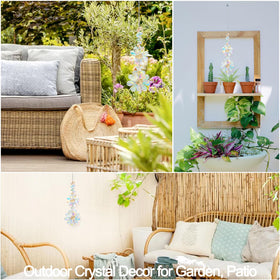 PEDOBO crystal flower suncatcher daisy garden décor catches light on sunny days