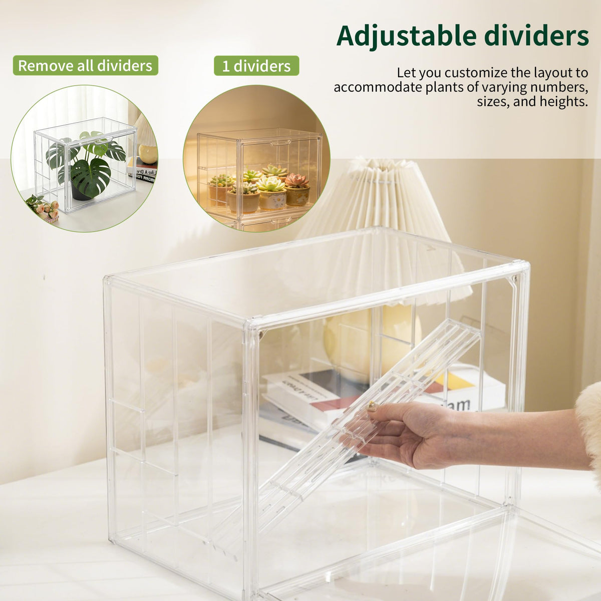 PEEKUP BPA-free acrylic construction combines durability with clear visibility