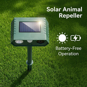 Peepst cat repellent outdoor solar unit side view showing compact design