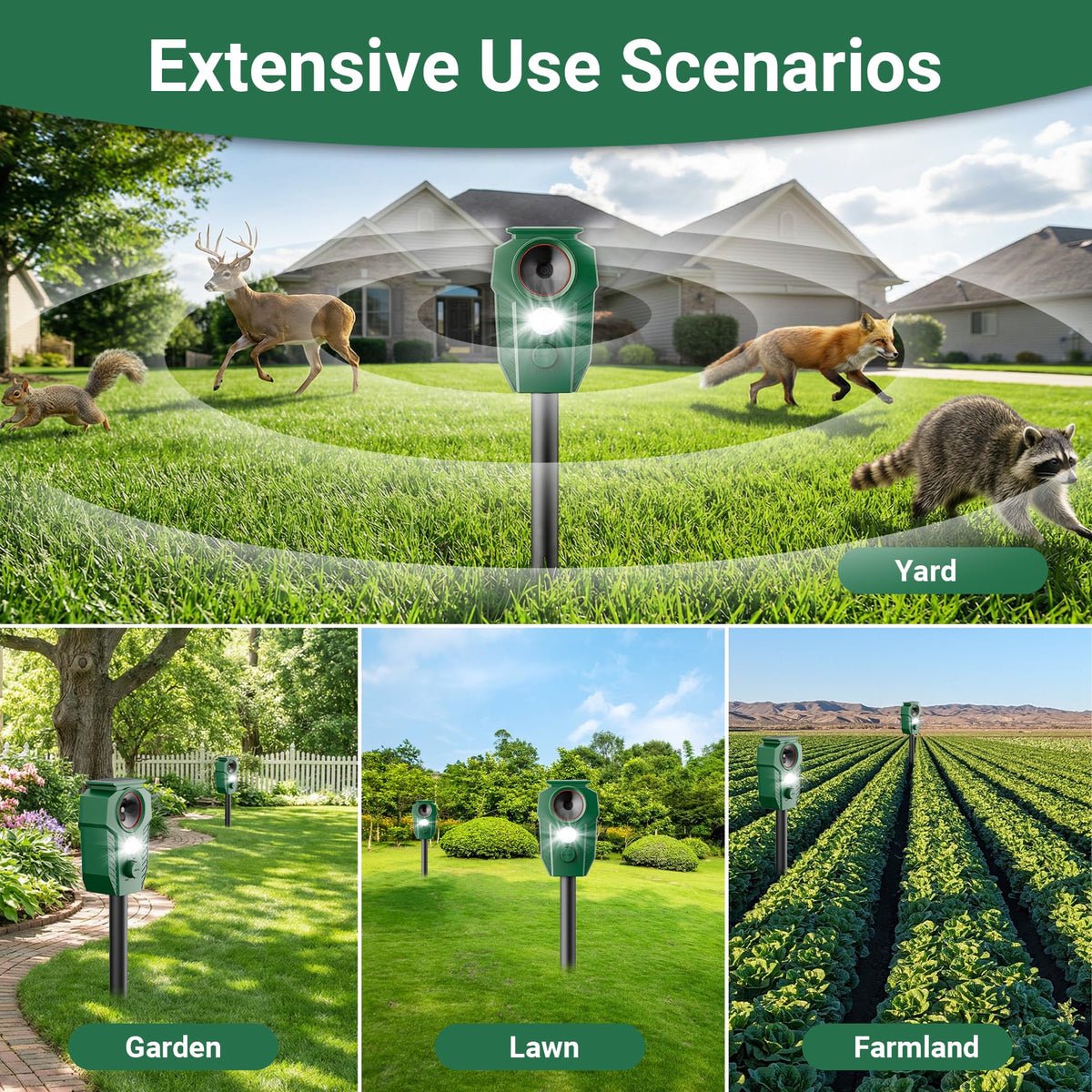 Peepst easy, sun-powered setup for gardens, yards, and farms.