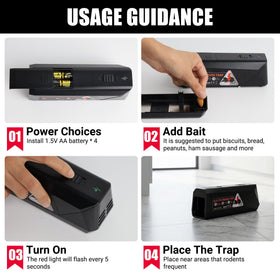 Peepst Electric Mouse Trap detachable-base enables easy cleaning.