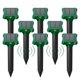 Peepst mole deterrent stake front view deterring burrowing pests in lawns