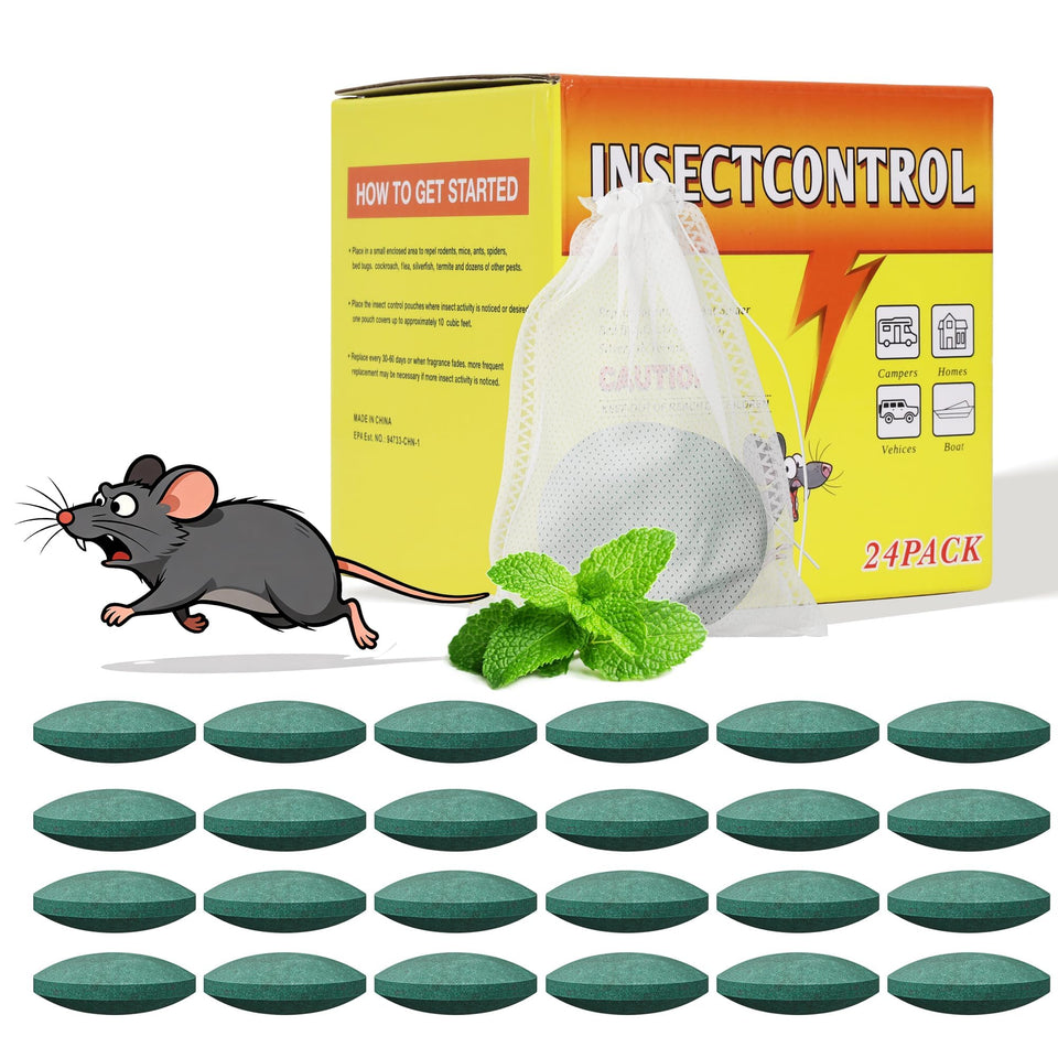 Peepst mouse deterrent balls packaging ready for easy placement and use