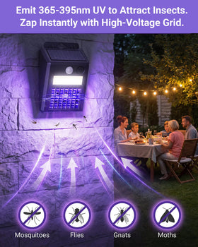 Peepst 3-modes zapper and light for flexible outdoor control.
