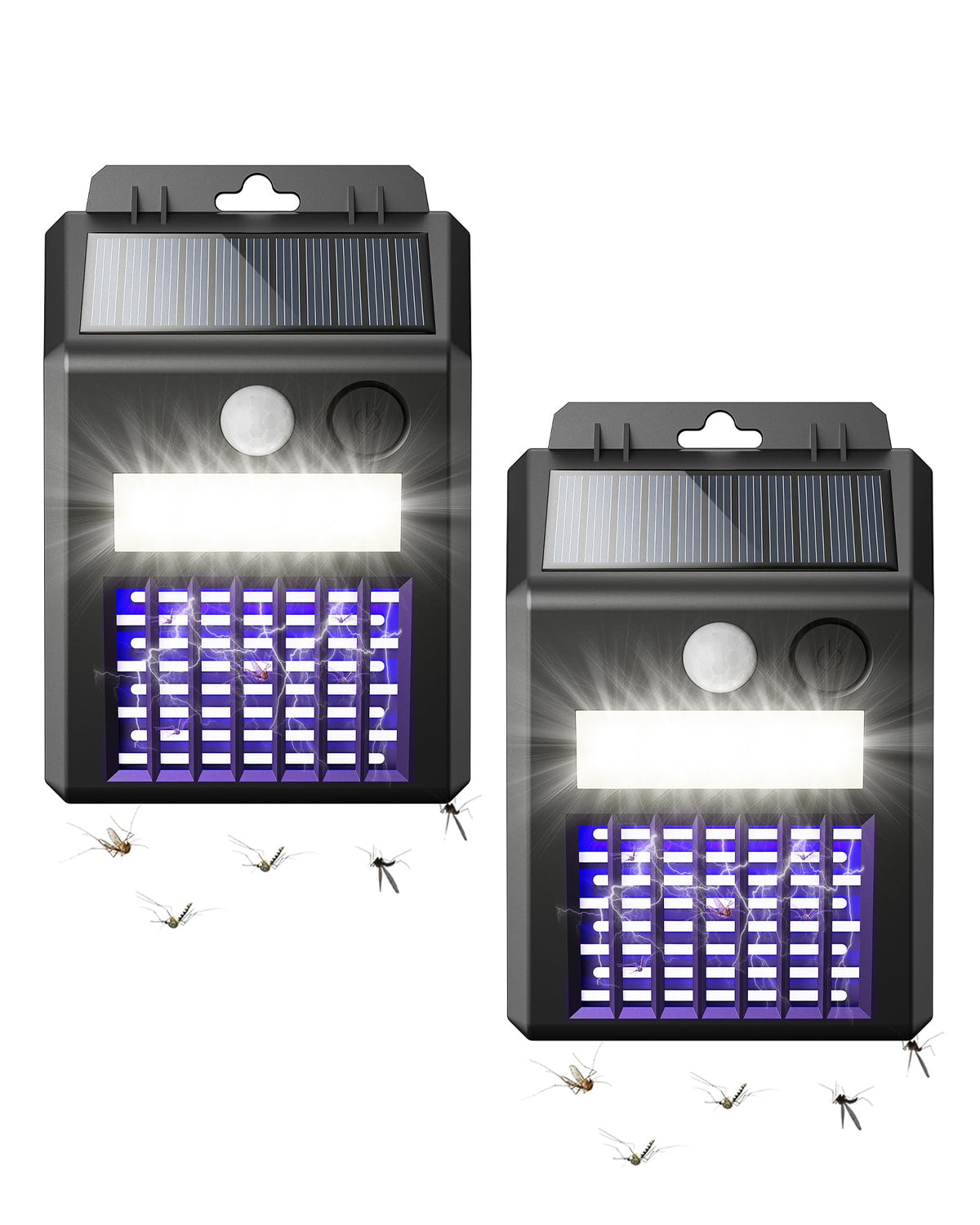 Peepst Solar Bug Zapper with UV light attracts insects for patio protection.