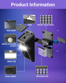 Peepst walkway illumination plus bug protection for safer paths.