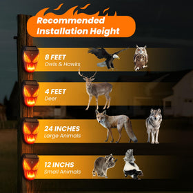 Peepst deterrent in rainy weather remains functional with IP44 design.