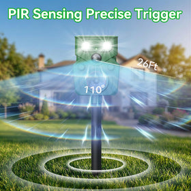 Peepst repeller solar mode-selection demonstrates adaptable deterrence for different wildlife.